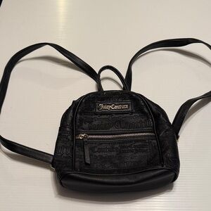 Juicy Couture Embossed Black Backpack